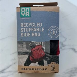 ONYA recycled stuffable  side bag NEW IN BOX